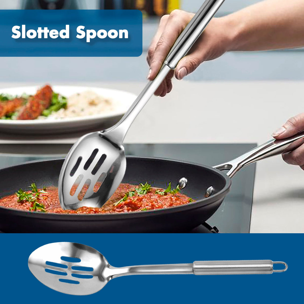 2 PCS Stainless Steel Cooking Utensils Set