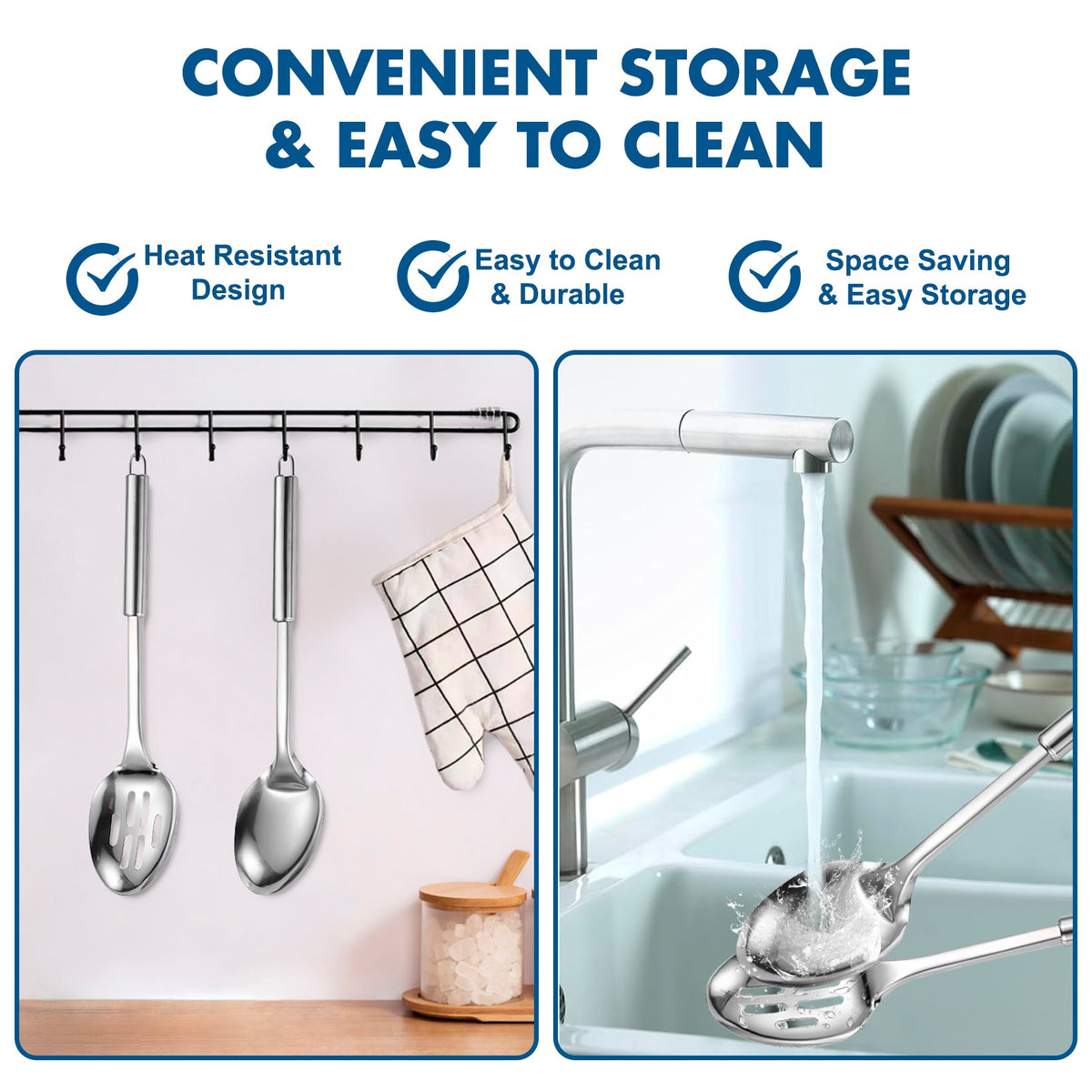 2 PCS Stainless Steel Cooking Utensils Set