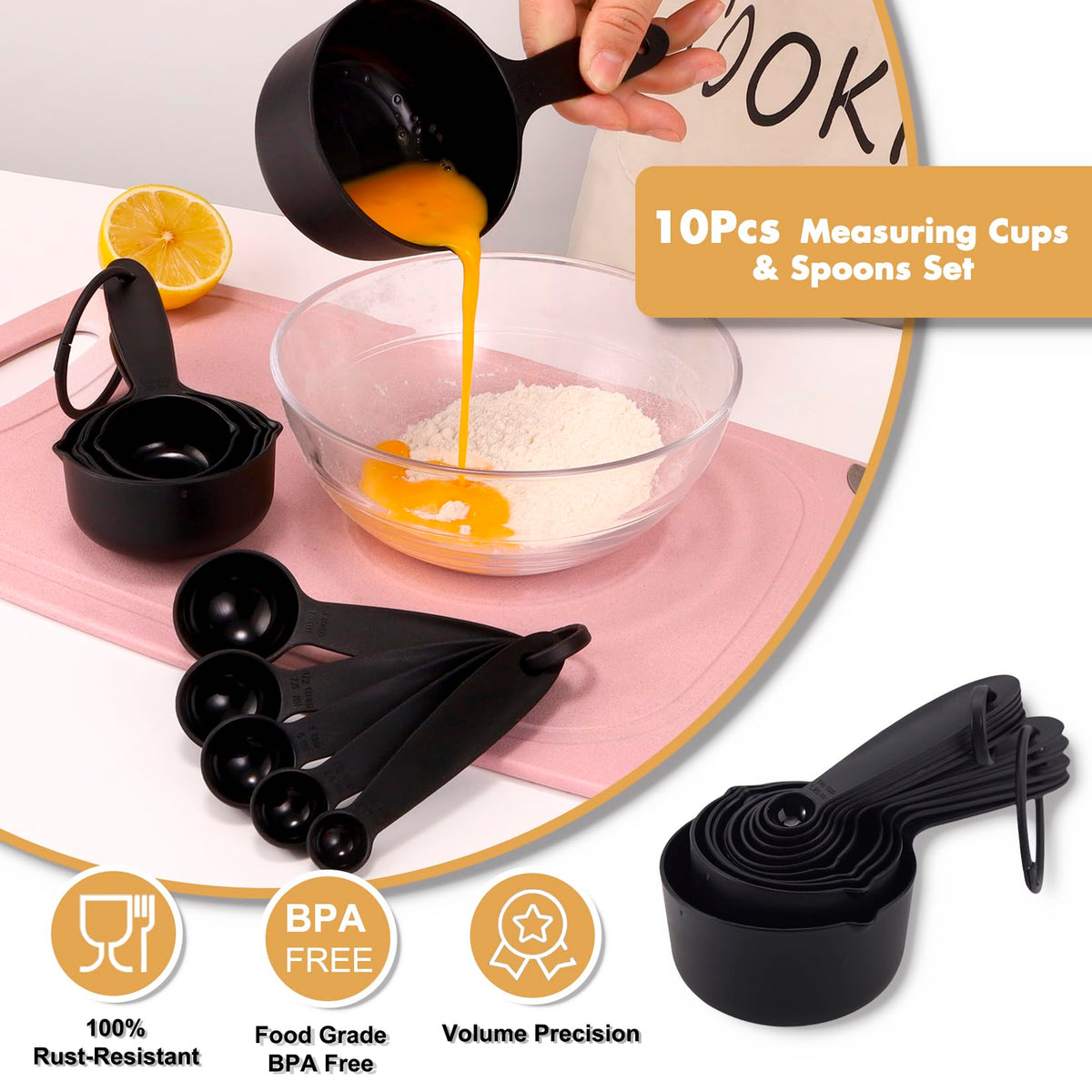 Silicone Cooking Utensils Set, 17pcs Kitchen Utensil Set with Rotatable Holder, Heat-Resistant Silicone Utensils for Cooking, Non-Stick Spatula Set with Stainless Steel Handle,Turner,Ladle (Gold)