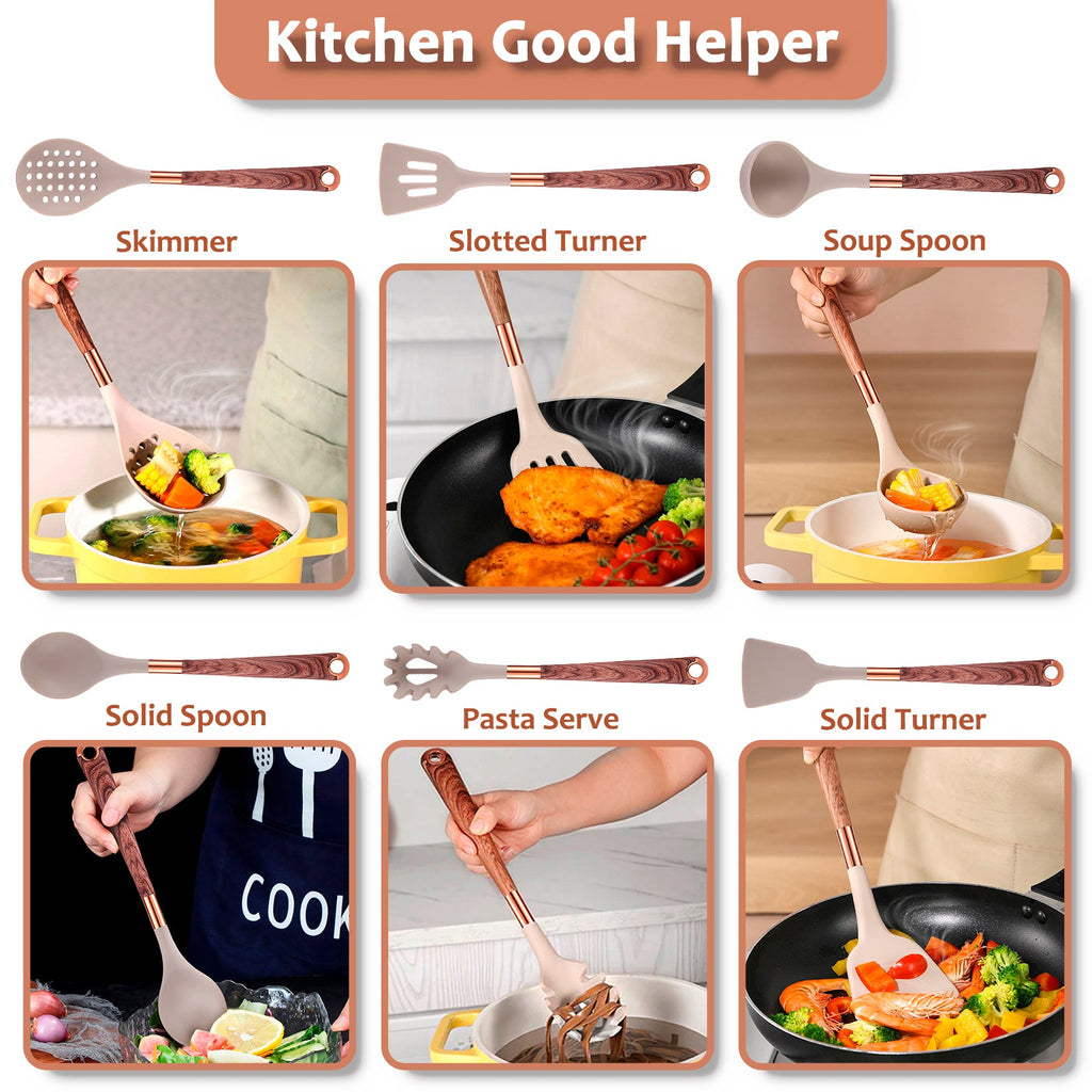 24 PCS Silicone Cooking Utensils Set