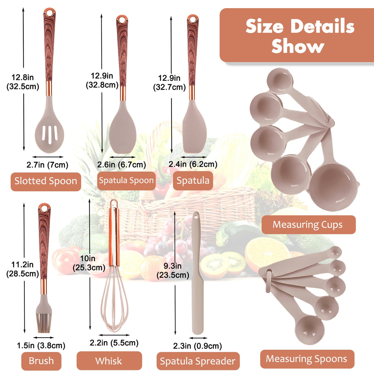 24 PCS Silicone Cooking Utensils Set